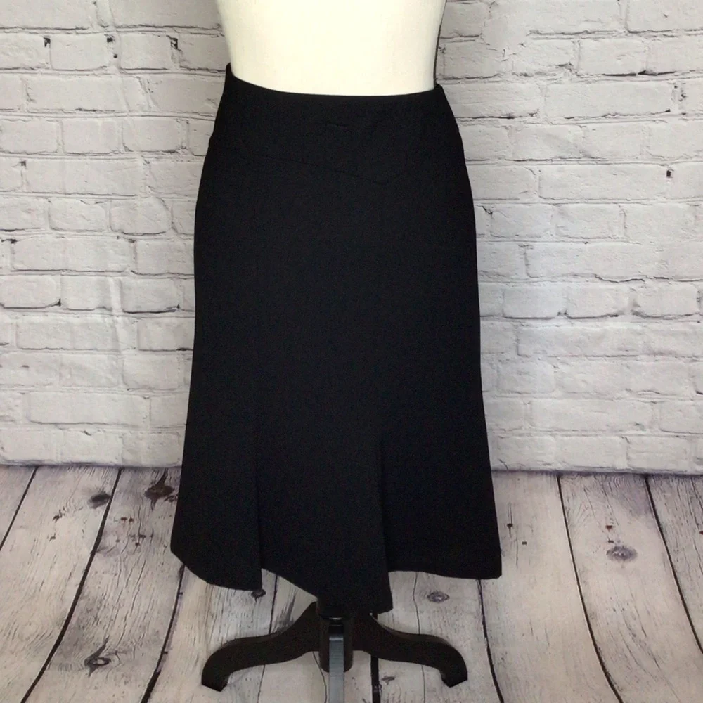 Jones Wear Essential Petites Black Career Wear Trumpet Skirt 12P